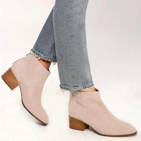 Seychelles Shoes - Seychelles Leather Floodplain Sand Suede Leather Ankle Booties Women's Size 8